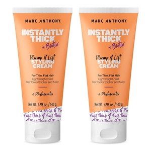 image:imageMarc Anthony Instantly Thick Styling Hair Cream 2Pack  Vitamin E amp Biotin for Thicker Fuller Hair with Lightweight Hold  Volumizing Product for Thin Flat Hair493 Ounce Pack of 2